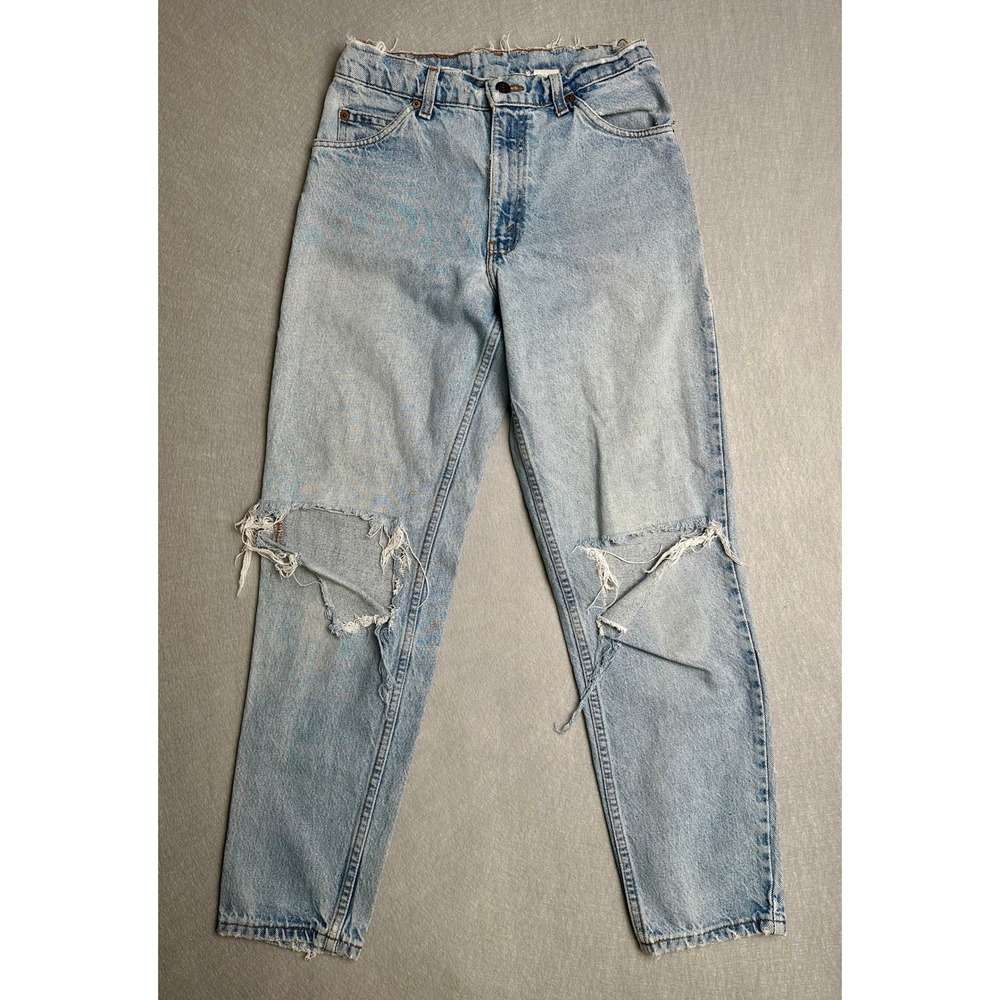 Vintage Levi's 550 Orange Tab 30x30 Thrashed Relaxed Fit Jeans Grunge 90s Skater